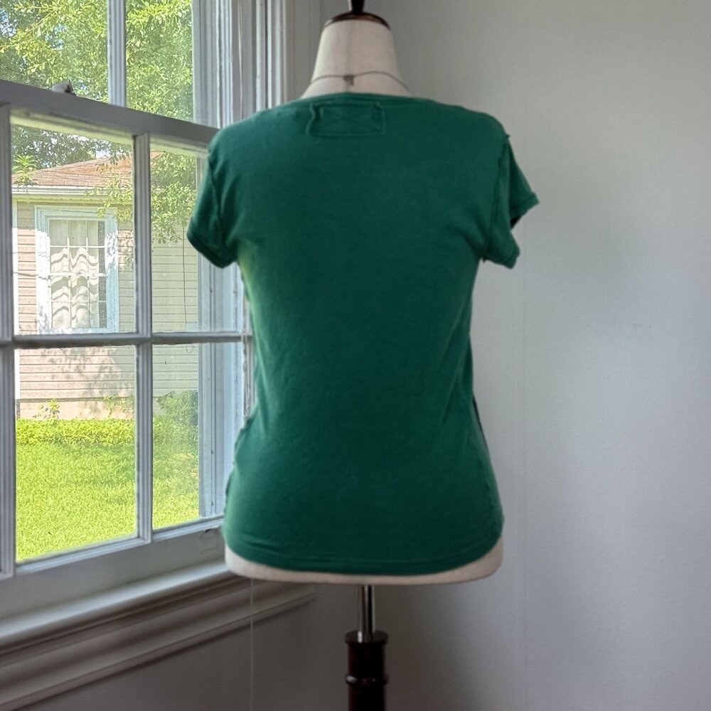We the Free Always Yours Tee Green Tshirt Womans Size Medium VSCO Sporty Cotton - Picture 4 of 8